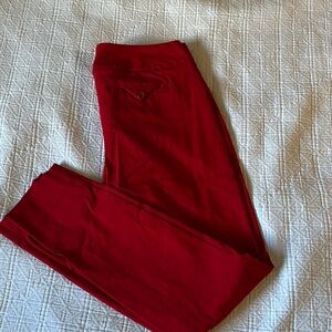 The Limited Red Skinny Pants
